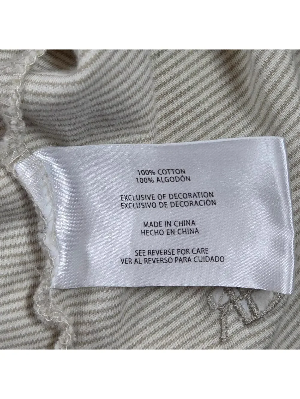 Banana Republic Men's Cream and Tan Tshirt